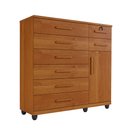 Ver imagem 3 de Cômoda Vitória Plus 1 Porta 8 Gavetas Benetil Móveis