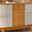 Ver imagem 3 de Balcão Aparador Buffet Sala de Estar 136cm Wylan M20 - D’Rossi