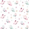 Papel De Parede Borboleta Aquarela Rosa Azul Quarto Infantil Com Laminação - 1