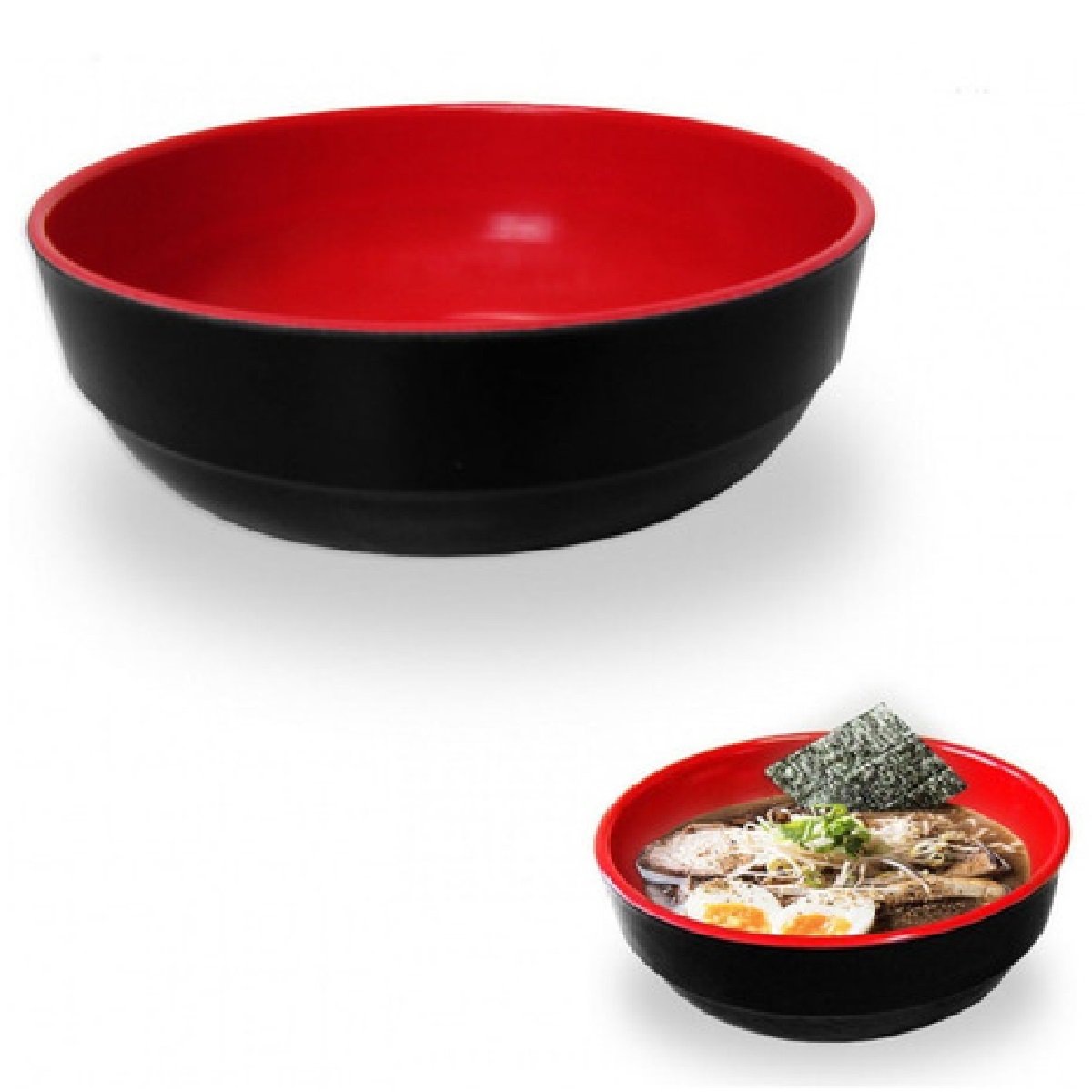 Kit 2 Tigelas Japonesa Bowl Oriental Melamina 850ml Cumbuca - 2