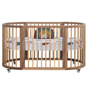 Berço com Colchão Multifuncional Crescer Madeira Jequitibá