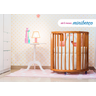 Berço com Colchão Multifuncional Crescer Madeira Jequitibá - 3