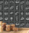 Ver imagem 4 de Azulejo Adesivo Retro Lanche Giz Para Cozinha Com Laminação