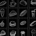 Ver imagem 3 de Azulejo Adesivo Retro Lanche Giz Para Cozinha Com Laminação
