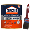 Ver imagem 1 de Kit Cola Contato Cascola 730g Sapateiro + Pincel p/Aplicação 1.1/2"