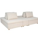 Ver imagem 2 de Sofá Ilha 2 Lugares 228cm Jasmim Bouclé Off White - Sallar Home