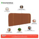 Ver imagem 3 de Cabeceira Painel Orgânico Cama Box King Size Flay 195cm Dobrável Bouclé Terracota - Desk Design