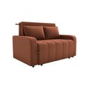 Ver imagem 1 de Sofá Cama Compacto 2 Lugares 1,38 Larg Amora New Matrix Cor:veludo Ferrugem