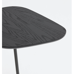 Mesa de Apoio Organikka - Tampo Ebano - Base Aço Carbono - Altura 55cm - 3