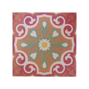 Bandeja Café da Manhã Ferro com 2 Azulejos Azulejo G3