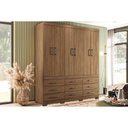 Ver imagem 1 de Guarda Roupa Solteiro 6 Portas e 9 Gavetas C- Pés Star 6.9 Jatoba