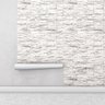 Papel De Parede Pedra Adesivo Cinza Branco Para Sala Quarto Com Laminação - 1