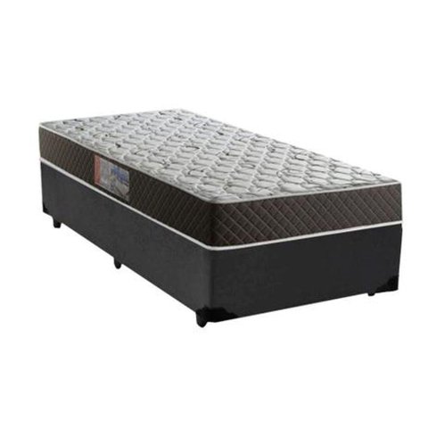 Cama Box Solteiro Colchão Mola Bonnel Belos Sonhos + Box Suede 60x88x188 Preto
