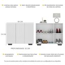 Ver imagem 3 de Sapateira 3 Portas Nina Multimóveis V6019