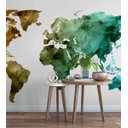 Ver imagem 3 de Papel de Parede Mapa Mundi Cores Para Escritório e Sala