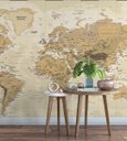 Ver imagem 1 de Papel de Parede Foto Mural Mapa Mundi Demográ¡fico + Kit de Aplicação Completo