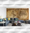 Ver imagem 2 de Papel de Parede Foto Mural Mapa Mundi Antigo + Kit de Aplicação Completo