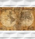Ver imagem 3 de Papel de Parede Foto Mural Mapa Mundi Antigo + Kit de Aplicação Completo