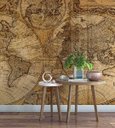 Ver imagem 1 de Papel de Parede Foto Mural Mapa Mundi Antigo + Kit de Aplicação Completo