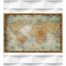 Papel de Parede Mapa Mundi Vintage Para Sala e Escritório - 1