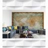 Papel de Parede Mapa Mundi Vintage Para Sala e Escritório - 2