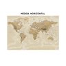 Papel de Parede Mapa Mundi Para Escritório e Sala - 1