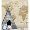 Papel de Parede Mapa Mundi Para Escritório e Sala - 2