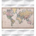 Ver imagem 3 de Papel de Parede Foto Mural Mapa Projeção de Mercator + Kit de Aplicação Completo