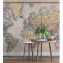 Ver imagem 1 de Papel de Parede Foto Mural Mapa Projeção de Mercator + Kit de Aplicação Completo