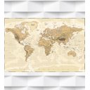 Ver imagem 1 de Papel de Parede Mapa Mundi Demográfico Para Sala e Escritório