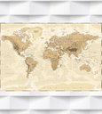 Ver imagem 1 de Papel de Parede Mapa Mundi Demográfico Para Sala e Escritório