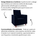 Ver imagem 5 de Poltrona Decorativa Estofada Confortável Sala Atenas Veludo:azul Marinho