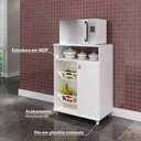 Ver imagem 2 de Balcão Fruteira 2 Cesto 1 Porta e 1 Nicho - Branco