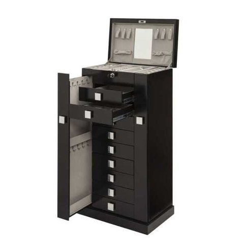 Armário Porta Jóias Duble Preto