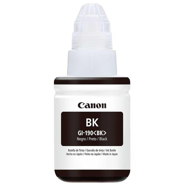 Refil de Tinta Canon G-GI-190 Preto Impressoras G1100/2100/3100/3102 Refil de Tinta Canon G-GI-190 Preto Impressoras G1100/2100/3100/3102