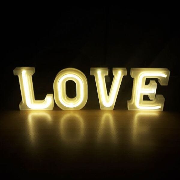 Luminária Letras de LED - Love - 1