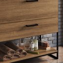 Ver imagem 6 de Gabinete Banheiro Industrial 80 Cm 1028 Mell Aço Preto Pp