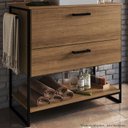 Ver imagem 2 de Gabinete Banheiro Industrial 80 Cm 1028 Mell Aço Preto Pp