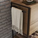 Ver imagem 5 de Gabinete Banheiro Industrial 80 Cm 1028 Mell Aço Preto Pp