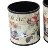 Conjunto de Lixeira Venezia Flores Fullway - 29x26 cm - 2