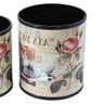 Conjunto de Lixeira Venezia Flores Fullway - 29x26 cm - 1