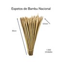 Ver imagem 2 de Espetos de Bambu para Churrasco Nc de 50cm X 5.5mm C/1000un