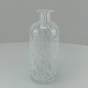 Ver mais imagens de Garrafa Decorativa 35x12x12cm Vidro Branco com Tampa Messina