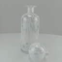 Ver imagem 7 de Garrafa Decorativa 35x12x12cm Vidro Branco com Tampa Messina
