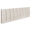Ver imagem 2 de Cabeceira Painel Casal King 1,95m Londres Suede Bege Dal Poz Estofados