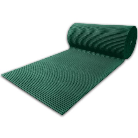 Tapete Passadeira Emborrachada PVC Antiderrapante 0,65x4,00m Verde