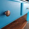 Aparador Rústico de Madeira Grande:Azul - 4