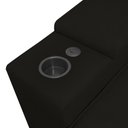 Ver imagem 5 de Sofá Retratil Reclinavel 3 Lugares 2,30m Porta Copo Usb Sala Cor:preto