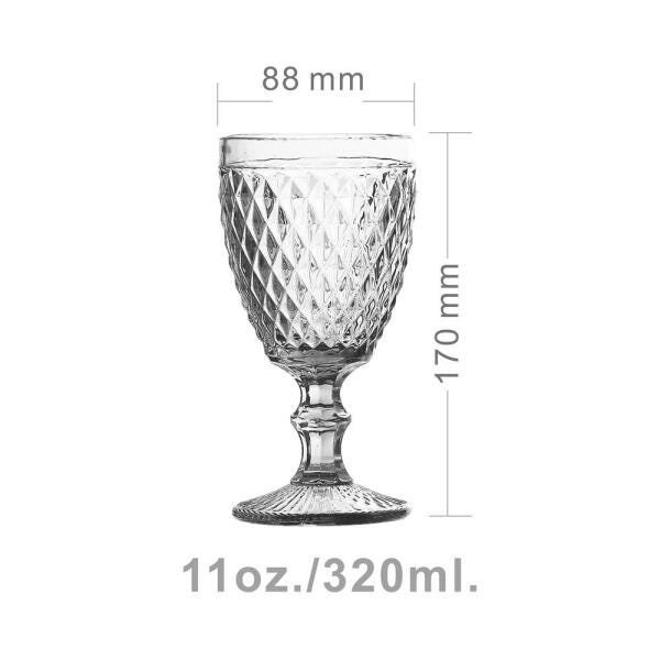 Conjunto Suqueira Diamond 1,8L e 6 Taças Diamond Transparente - 3