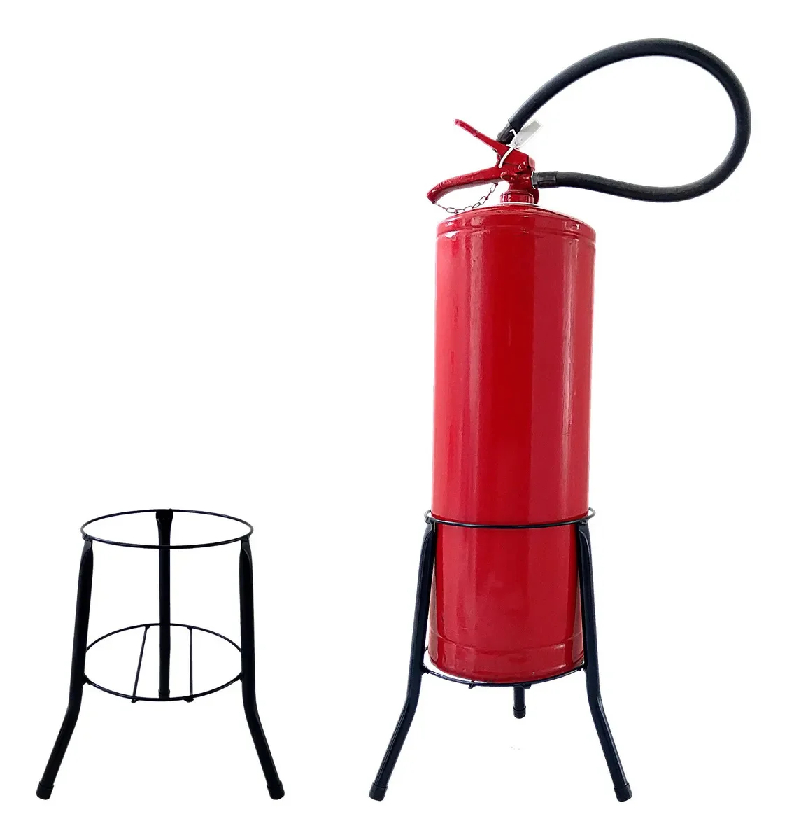 Suporte para Extintor Incêndio Tripé Piso de Ferro 27cm - 5